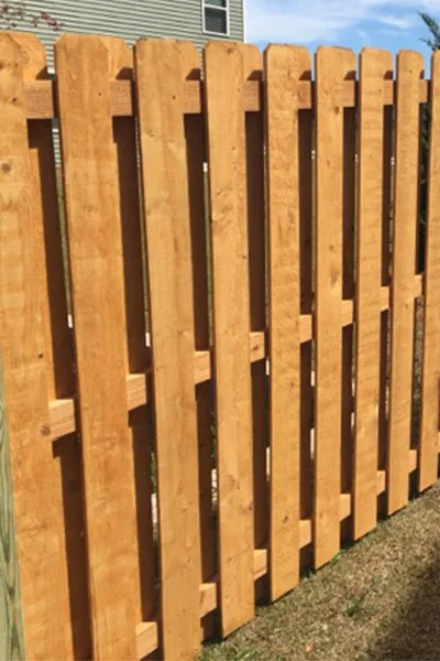 Prestained Wooden Fence